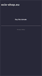 Mobile Screenshot of ecis-shop.eu
