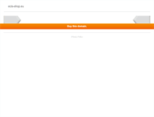 Tablet Screenshot of ecis-shop.eu
